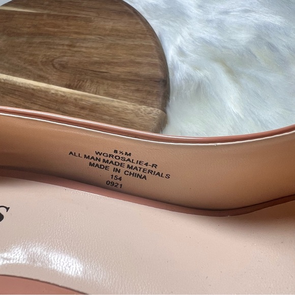 GUESS Rosalie Blush Pink Patent Leather Heels Size 8.5 - Picture 9 of 11